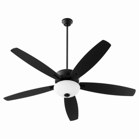 Breeze Patio 60"Patio Fan Textured Black weatherproof fans for outdoor environments