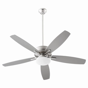 Breeze Patio Plus 52 52"Patio Fan Satin Nickel outdoor exterior fans for patio cooling