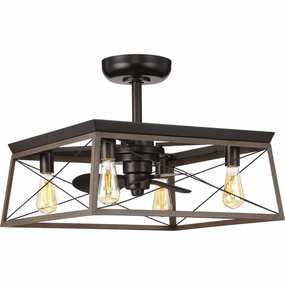 Briarwood 22"Ceiling Fan Antique Bronze indoor electric fans with remote control