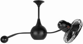 Brisa 2000 40"Ceiling Fan Matte Black quiet small fans for desk or nightstand