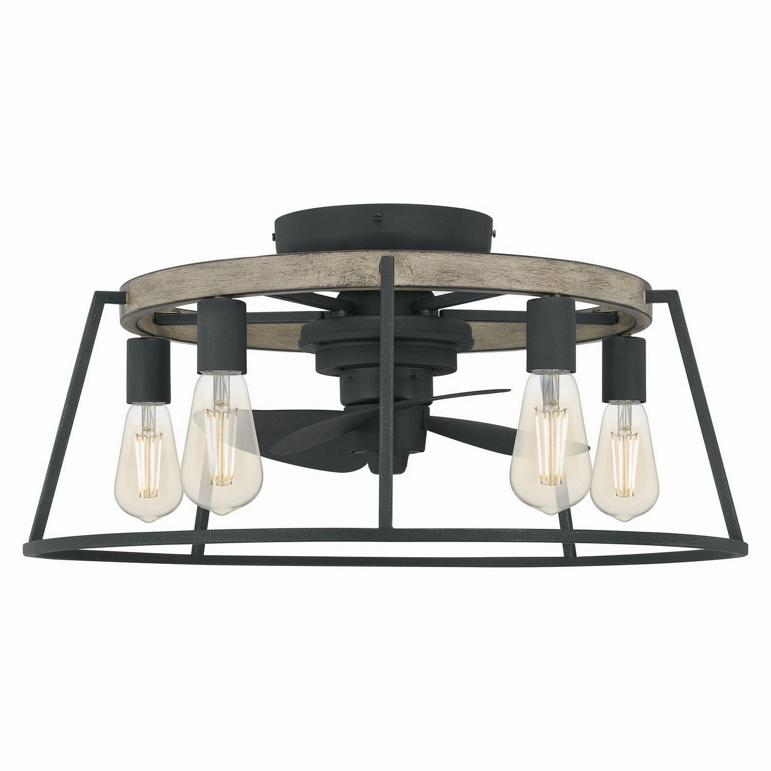 Brockton Five Light Fandelier Grey Ash reliable fans for apartment and office