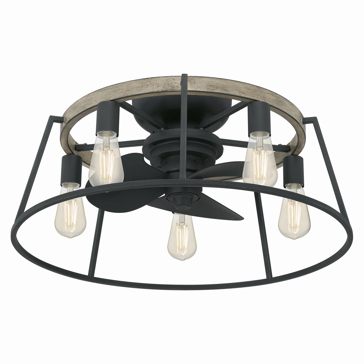 Brockton Five Light Fandelier Grey Ash