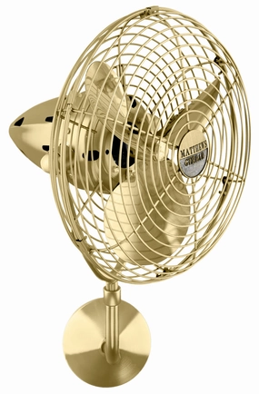 Bruna Parede 19"Ceiling Fan Brushed Brass reliable fans for apartment and office