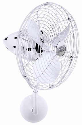 Bruna Parede 19"Ceiling Fan Gloss White small electric fans for personal cooling