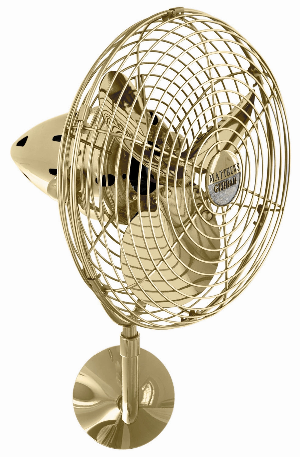 Bruna Parede 19"Ceiling Fan Polished Brass small electric fans for personal cooling