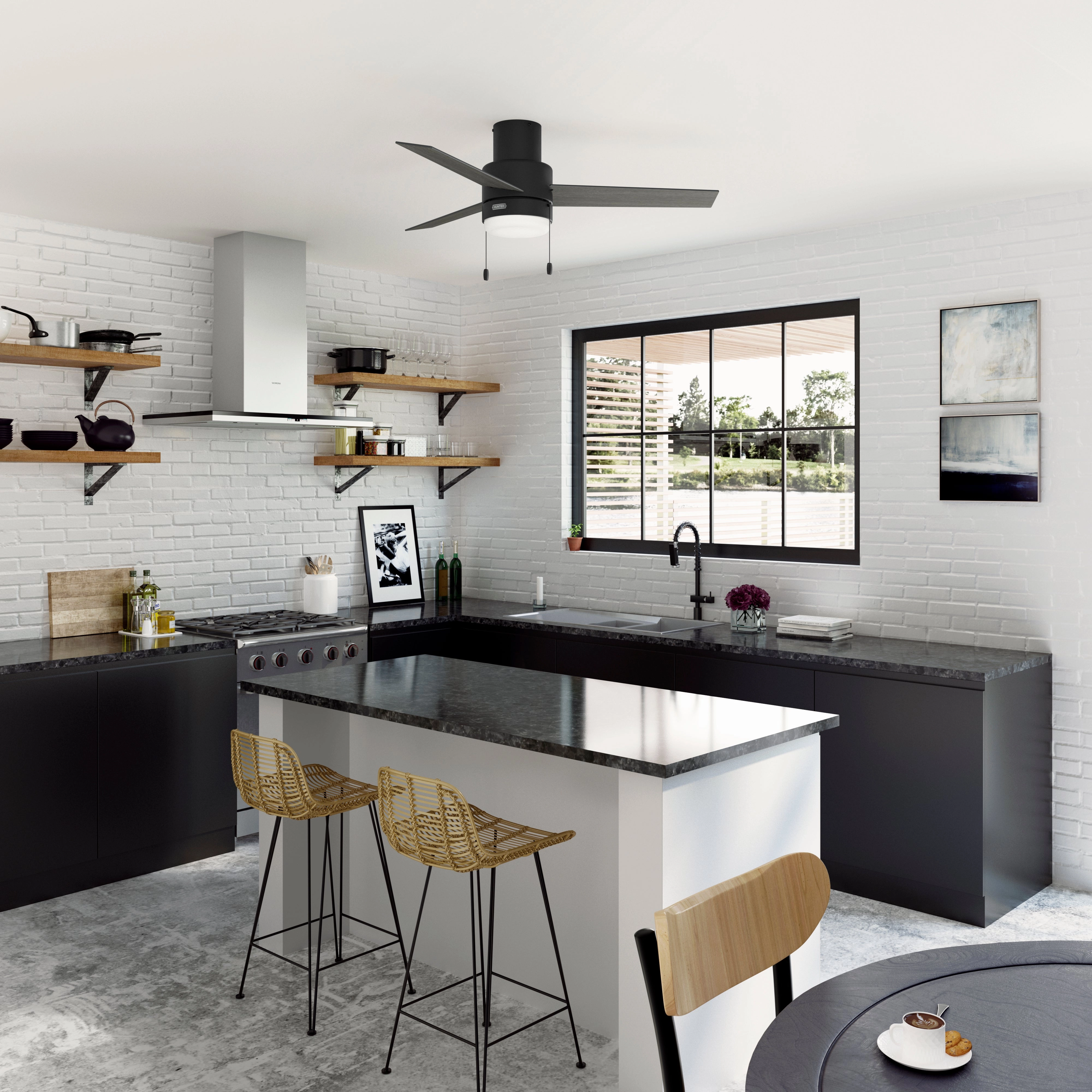 Brunner 52"Ceiling Fan Matte Black