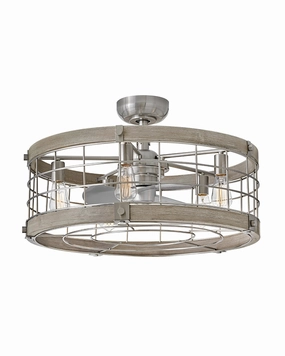 Bryce 27" LED Fandelier Brushed Nickel best electric fans for daily use