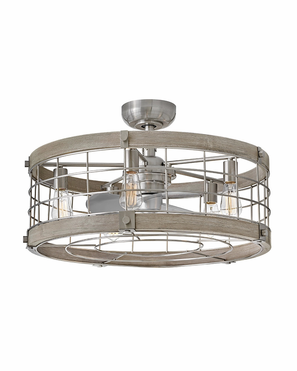 Bryce 27" LED Fandelier Brushed Nickel best electric fans for daily use