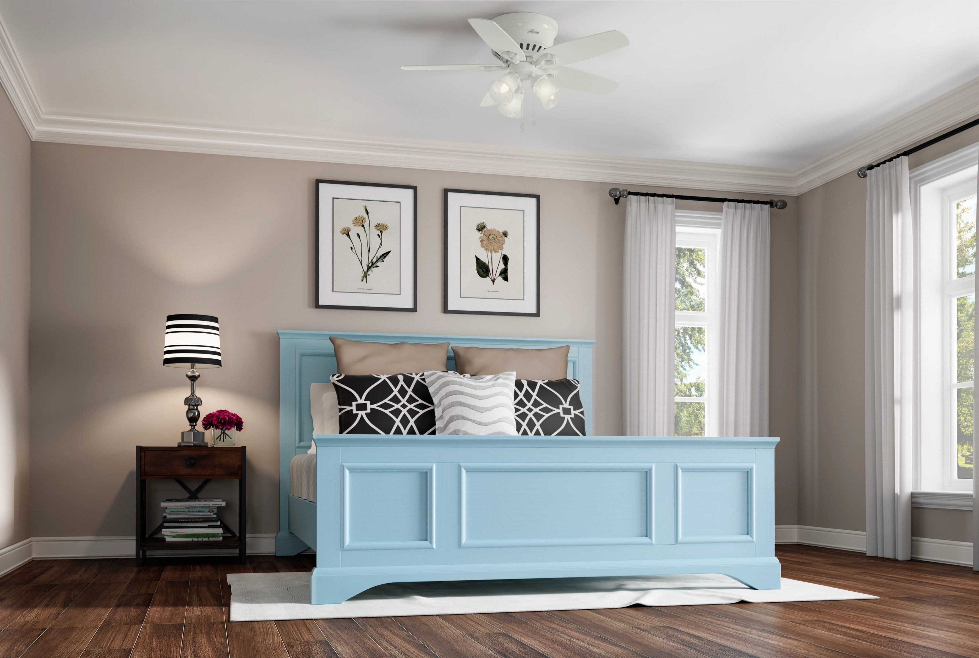 Builder 42"Ceiling Fan Snow White