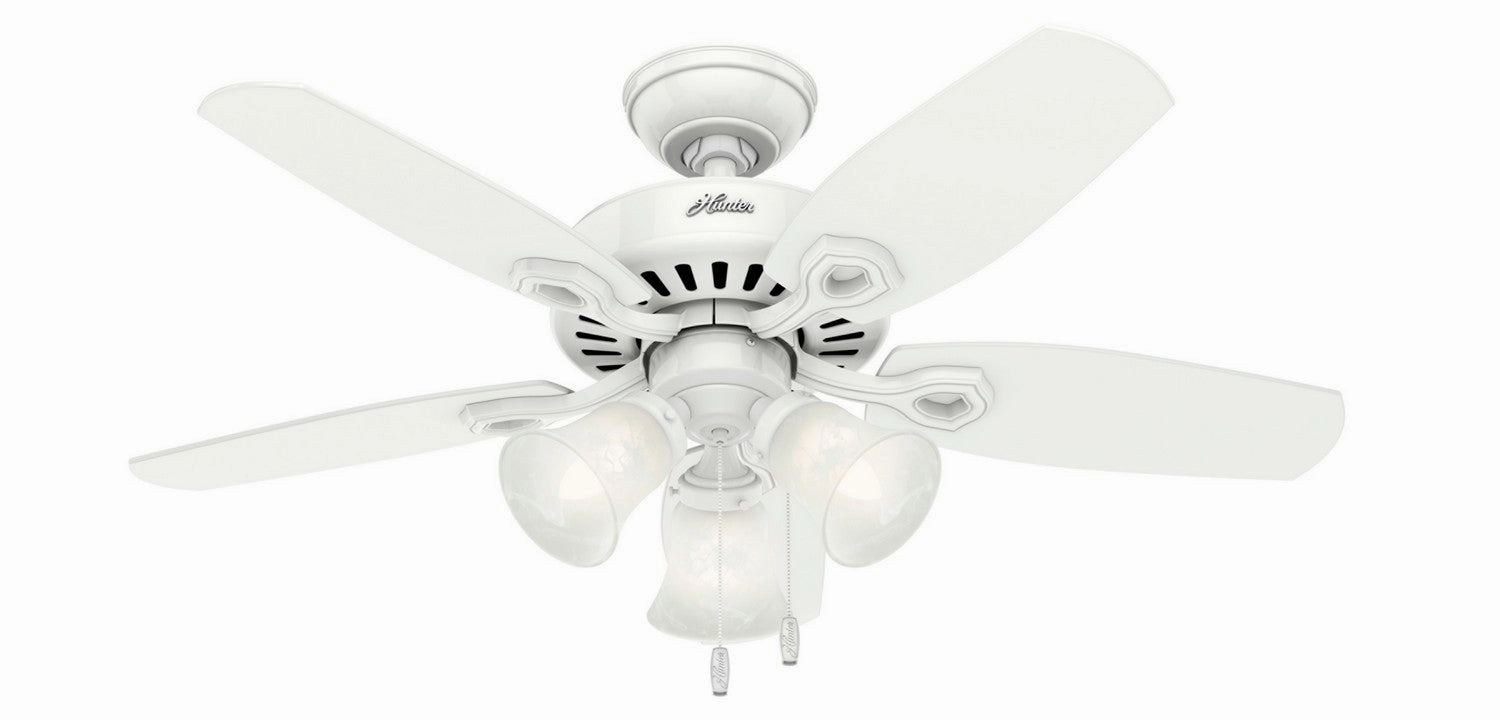 Builder 42"Ceiling Fan Snow White multi-speed fans with easy controls