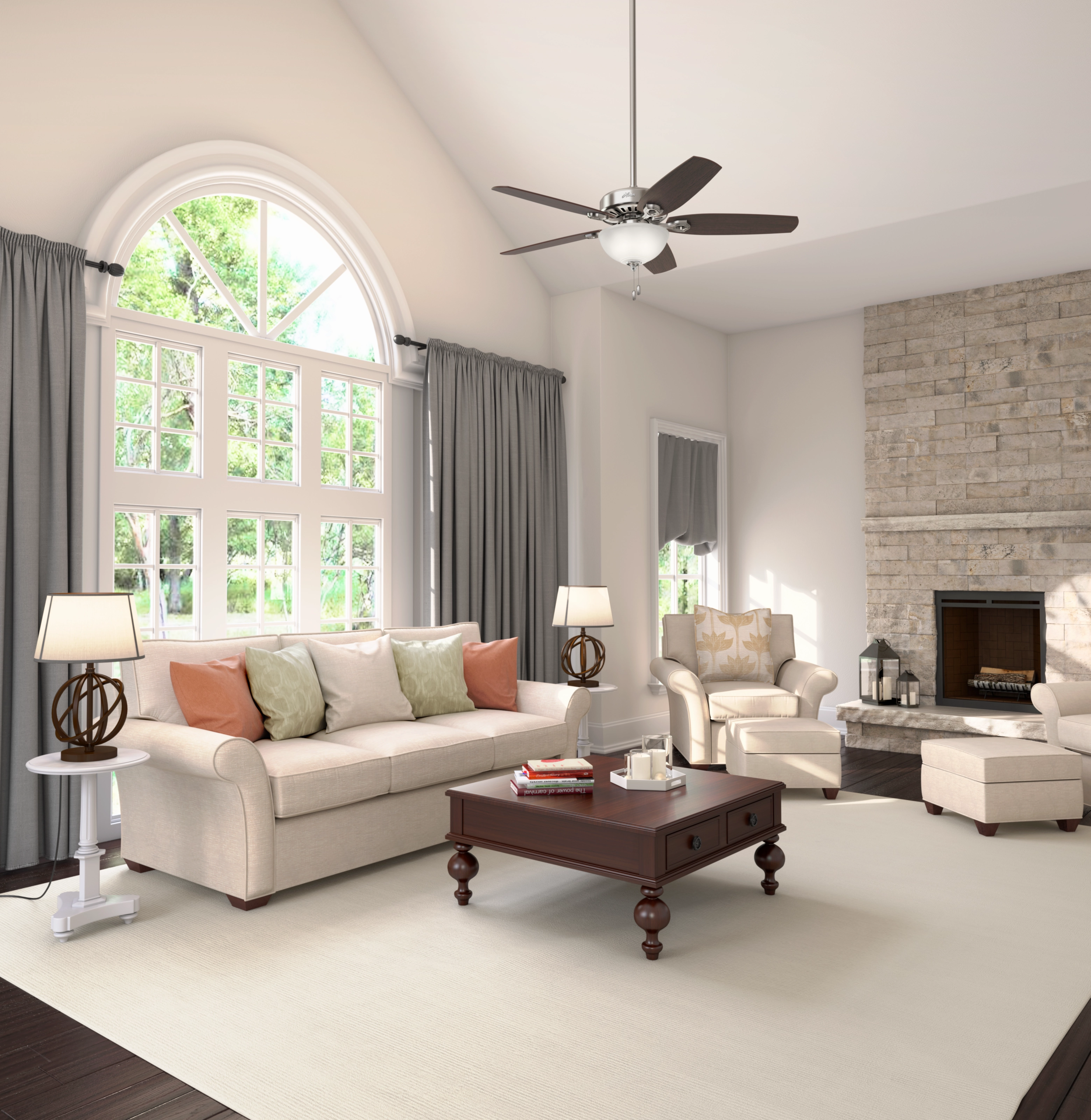 Builder 52"Ceiling Fan Brushed Nickel