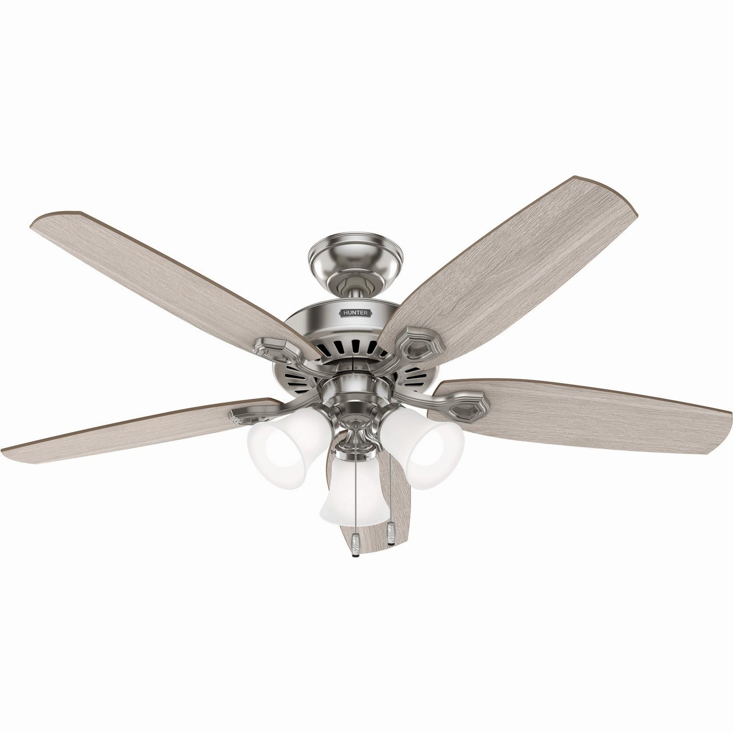 Builder 52"Ceiling Fan Brushed Nickel portable electric fans for dorm rooms