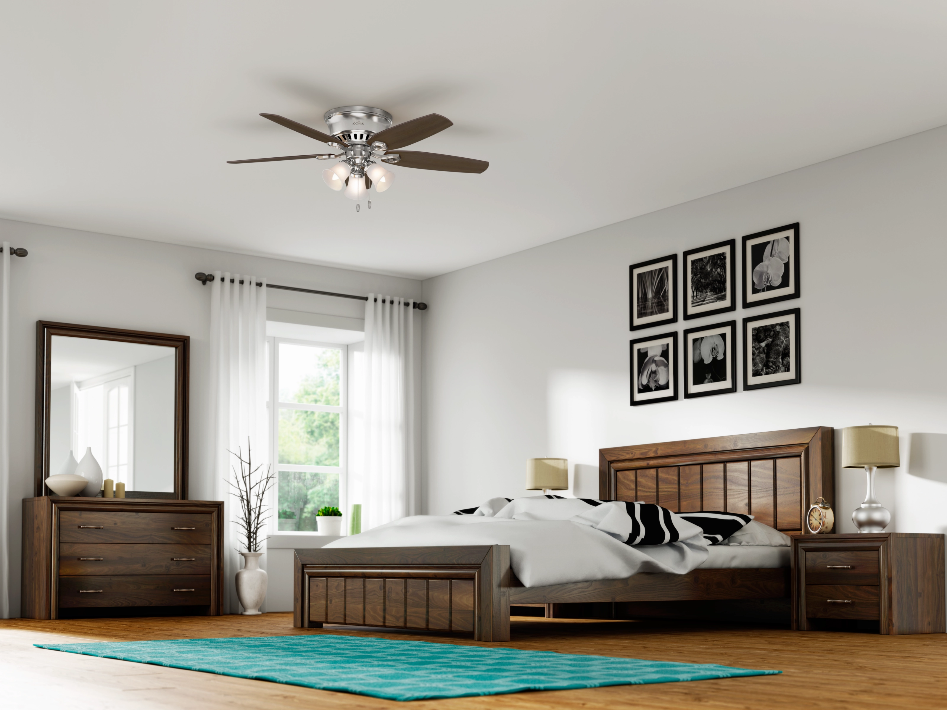 Builder 52"Ceiling Fan Brushed Nickel