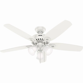 Builder 52"Ceiling Fan Fresh White quiet medium fans for living room use