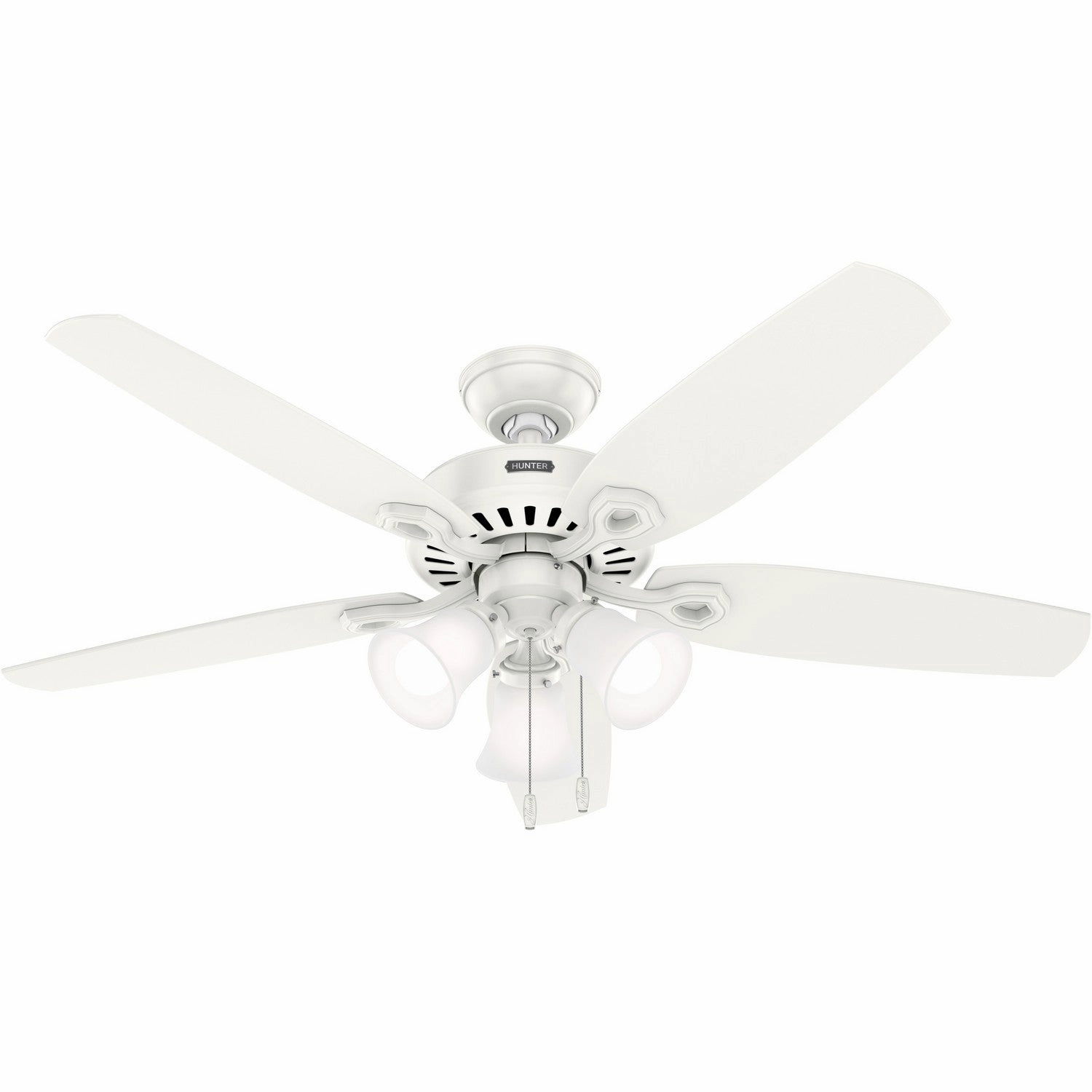 Builder 52"Ceiling Fan Fresh White quiet medium fans for living room use