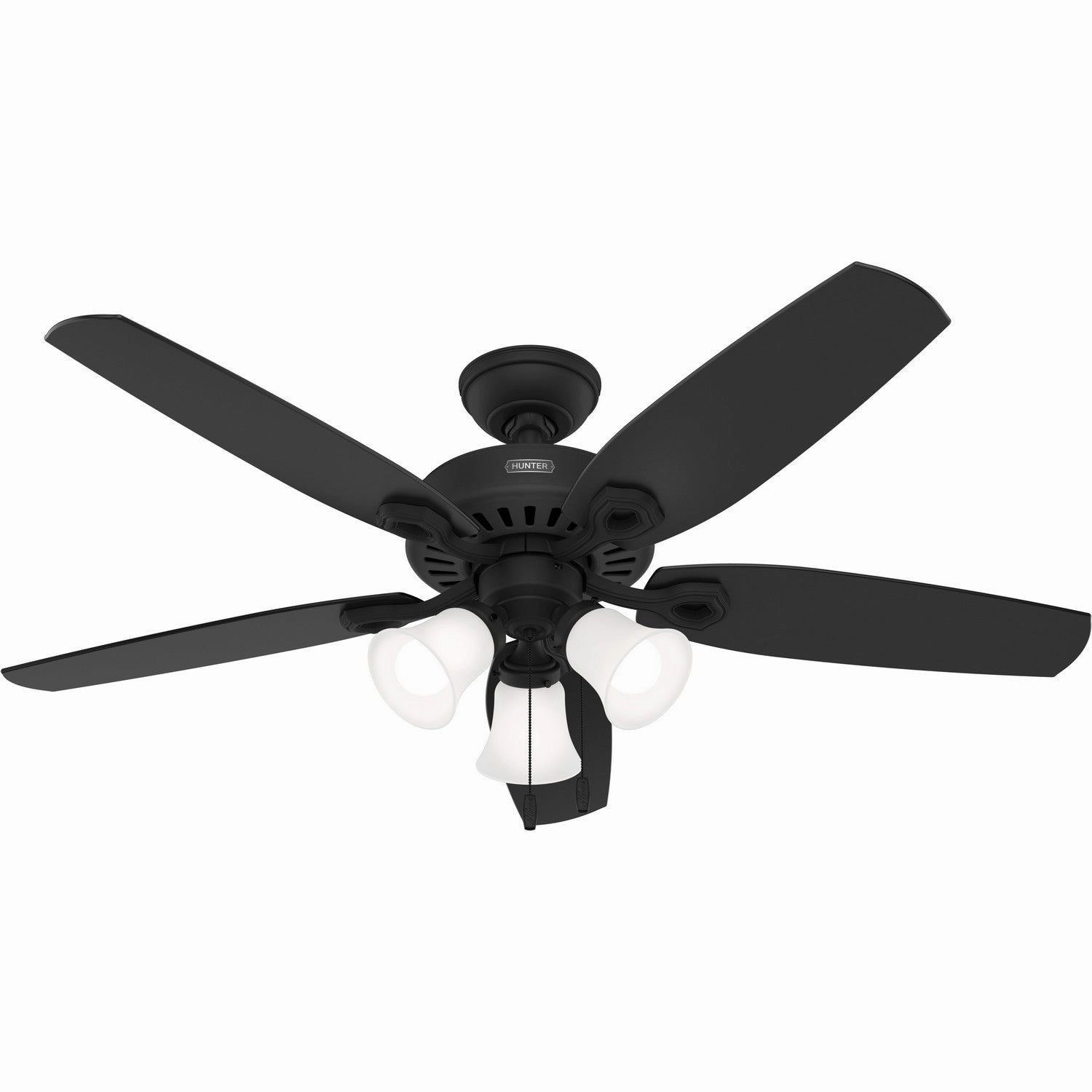 Builder 52"Ceiling Fan Matte Black portable electric fans for dorm rooms