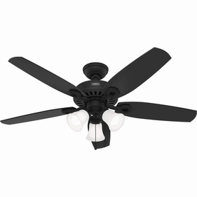 Builder 52"Ceiling Fan Matte Black portable electric fans for dorm rooms