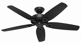 Builder 52"Ceiling Fan Matte Black quiet electric fans for home use