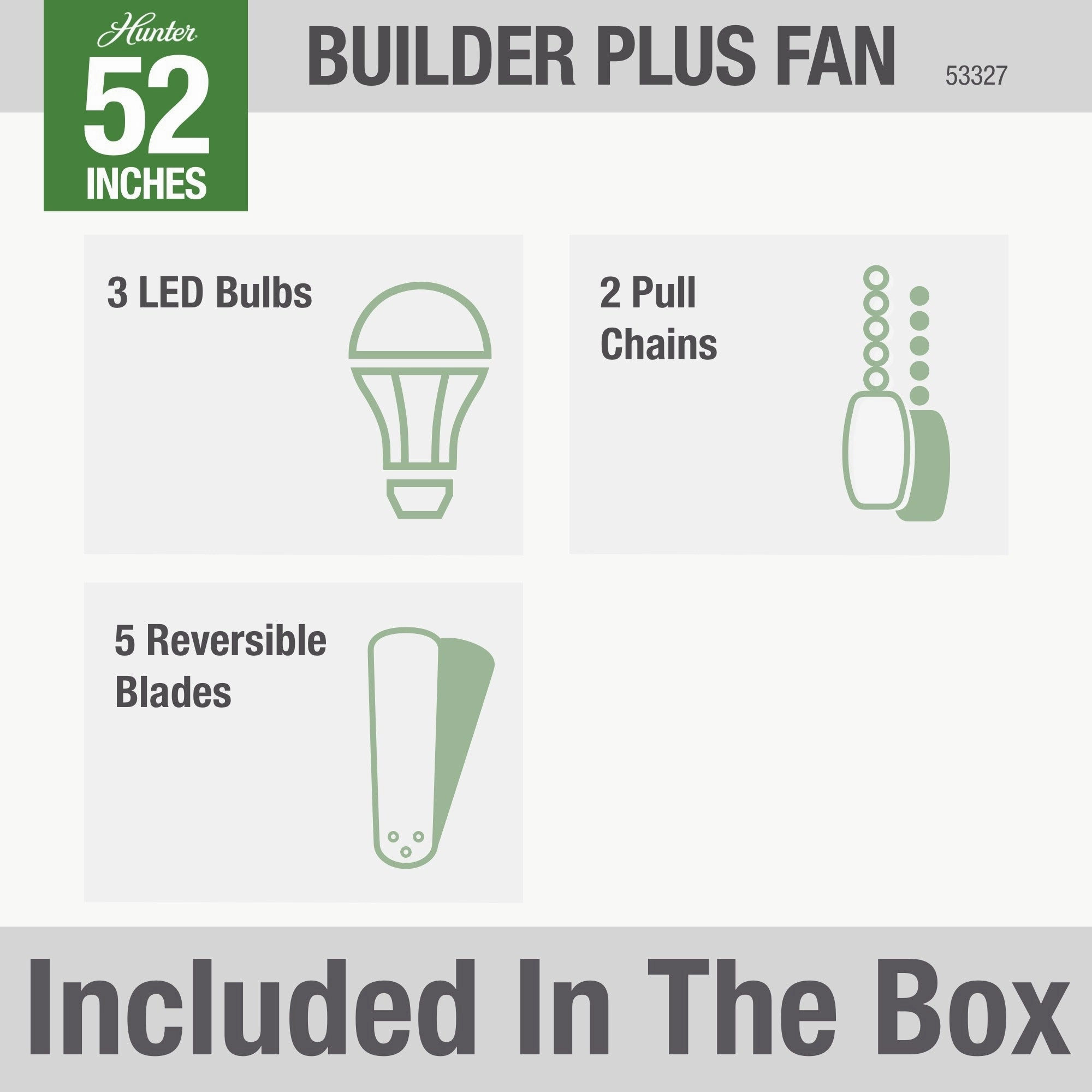 Builder 52"Ceiling Fan New Bronze