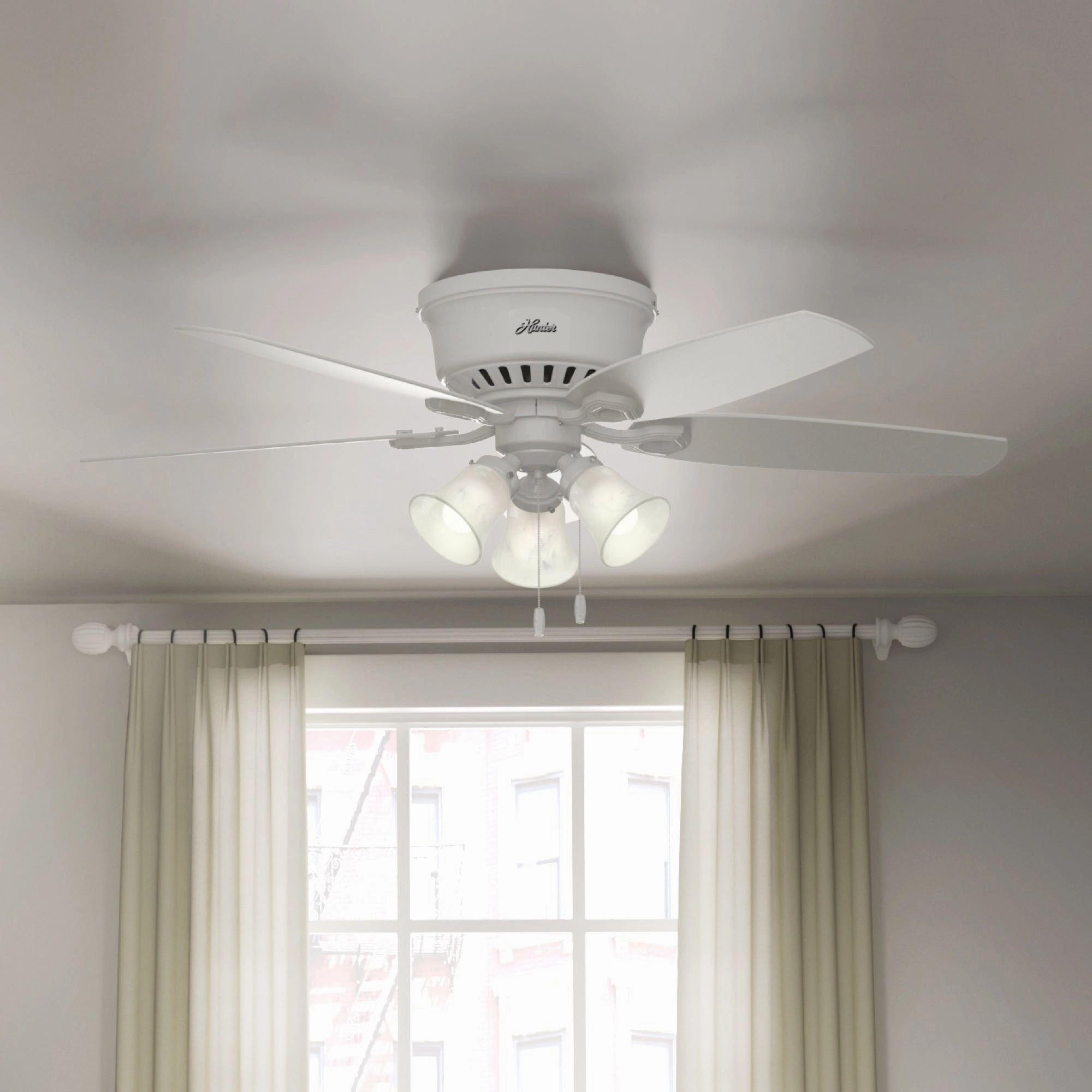 Builder 52"Ceiling Fan Snow White