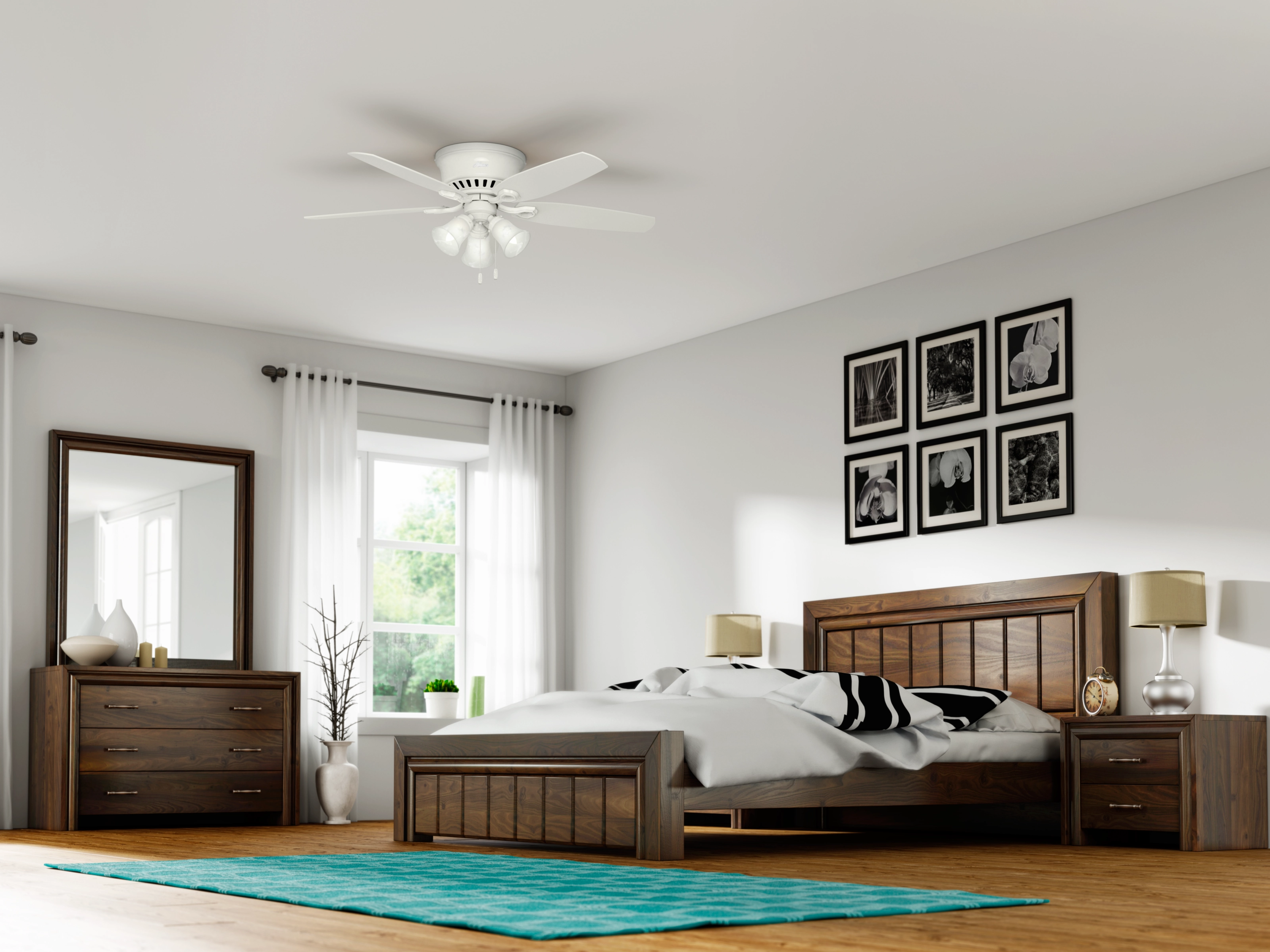 Builder 52"Ceiling Fan Snow White