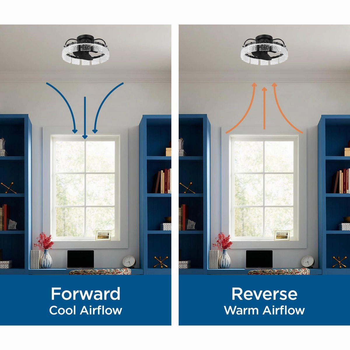 Burnett Ceiling Fan Brushed Nickel