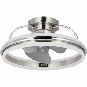 Burnett Ceiling Fan Brushed Nickel best small fans for home and travel