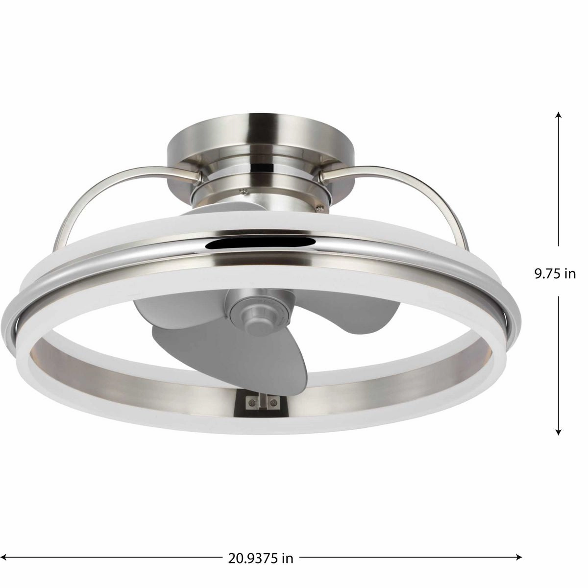 Burnett Ceiling Fan Brushed Nickel