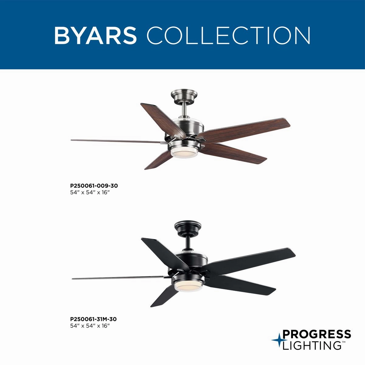 Byars 54"Ceiling Fan Black