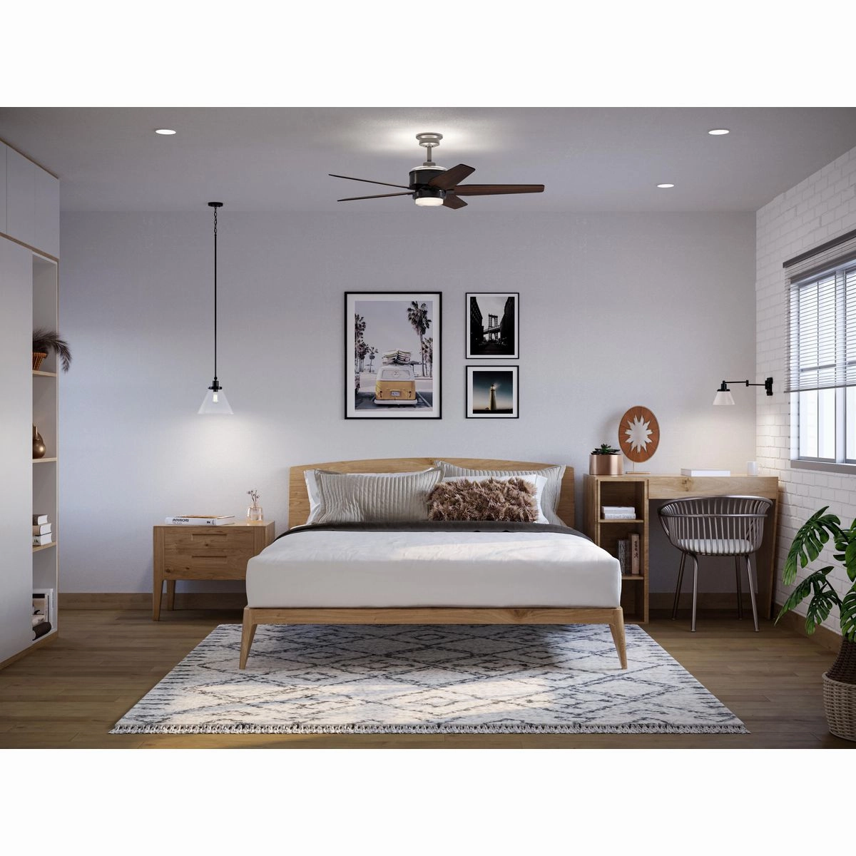 Byars 54"Ceiling Fan Black