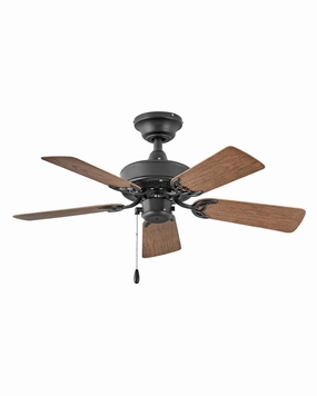 Cabana 36"Ceiling Fan Matte Black weatherproof fans for outdoor environments