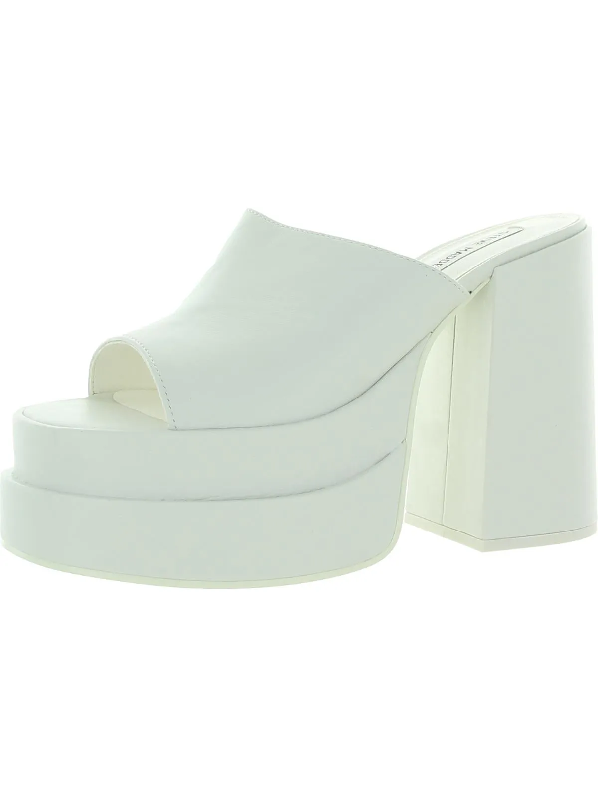 Cagey Womens Leather Platform Heels