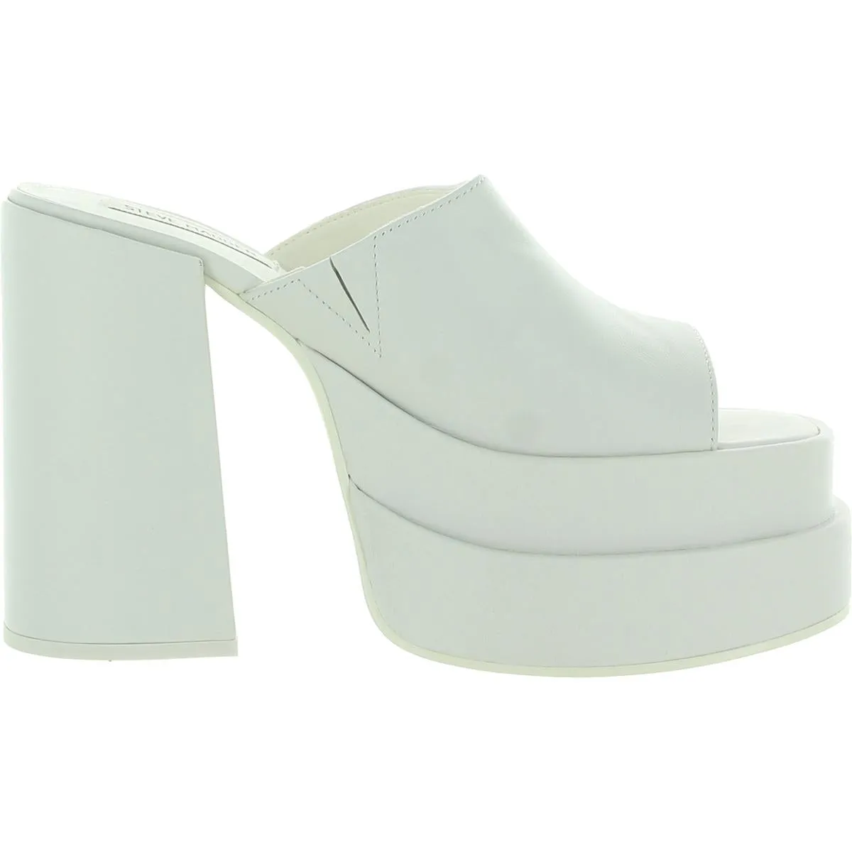 Cagey Womens Leather Platform Heels