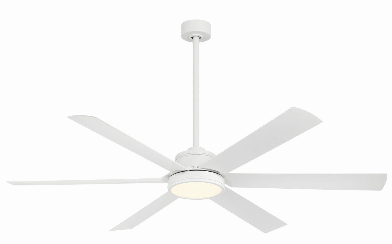 Cairo 65"Ceiling Fan Flat White medium electric fans for multi-room use