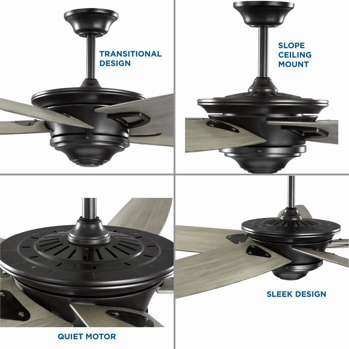 Caleb 68"Ceiling Fan Antique Bronze
