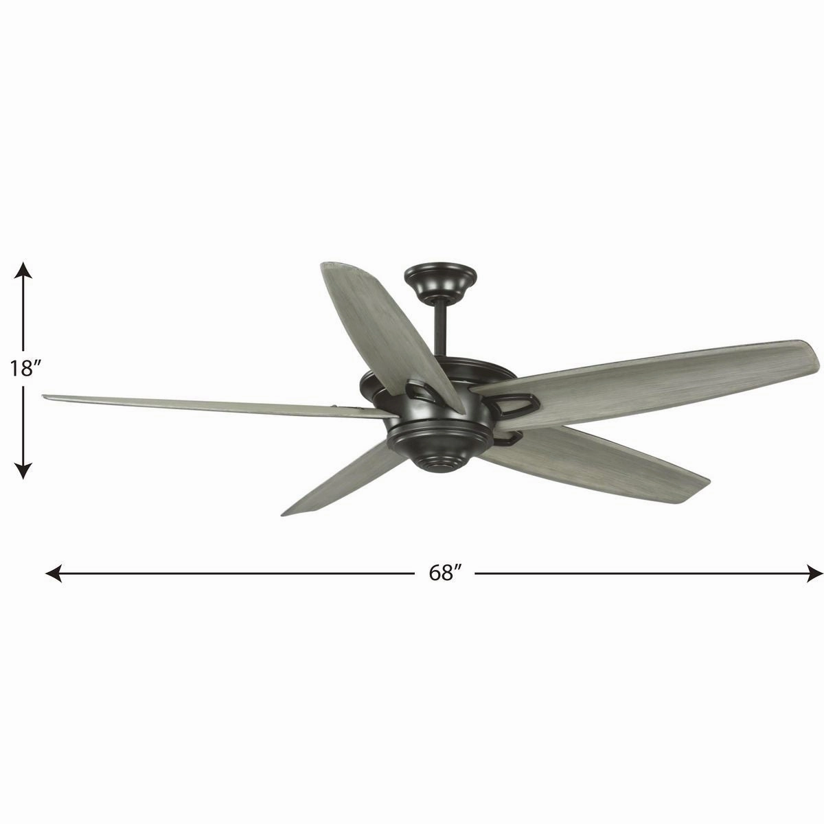 Caleb 68"Ceiling Fan Antique Bronze