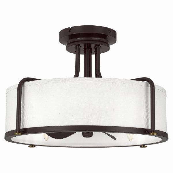 Calvary Four Light Fandelier Western Bronze low-noise fans for peaceful environments