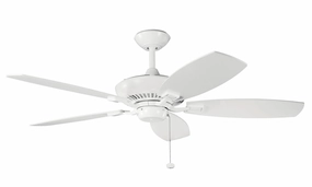 Canfield 52"Ceiling Fan White low-noise fans for peaceful environments
