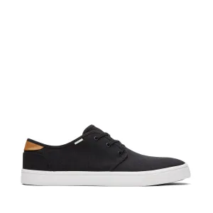 Carlo Black Heritage Canvas Lace-Up Sneaker