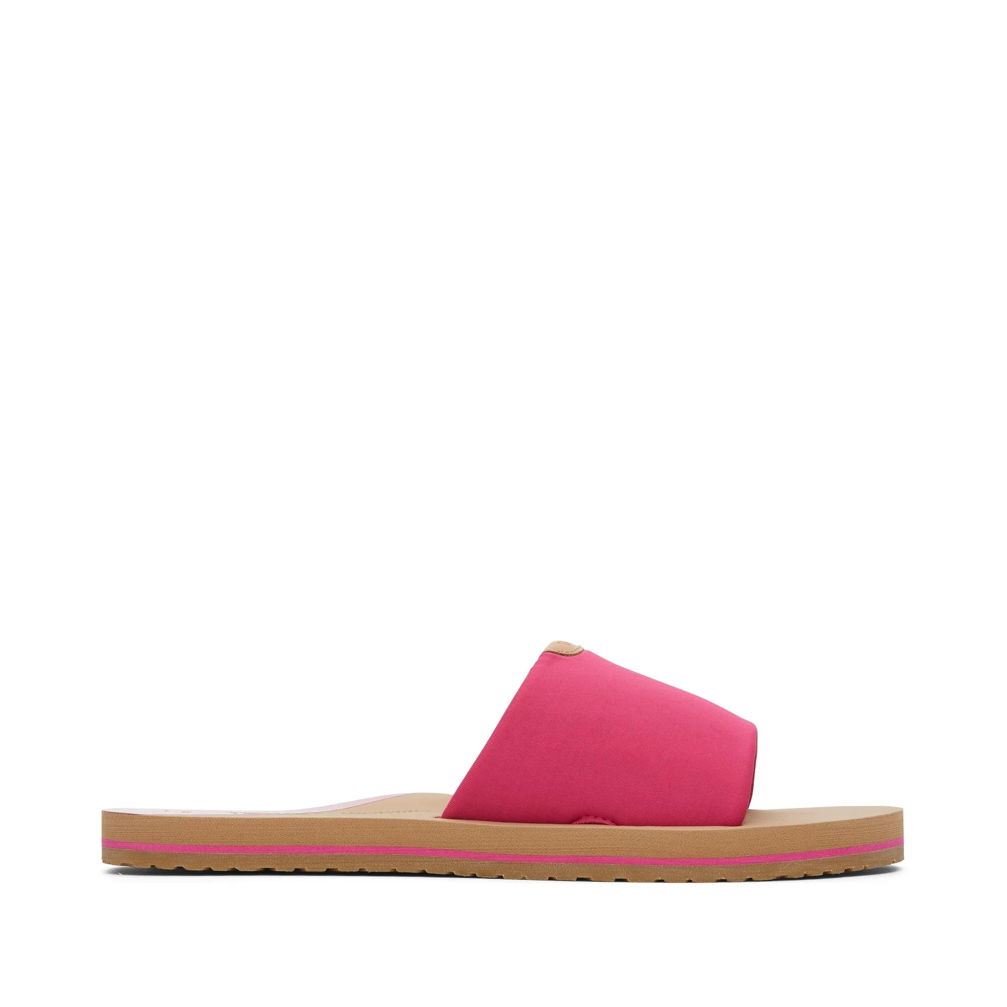 Carly Pink Jersey Slide Sandal
