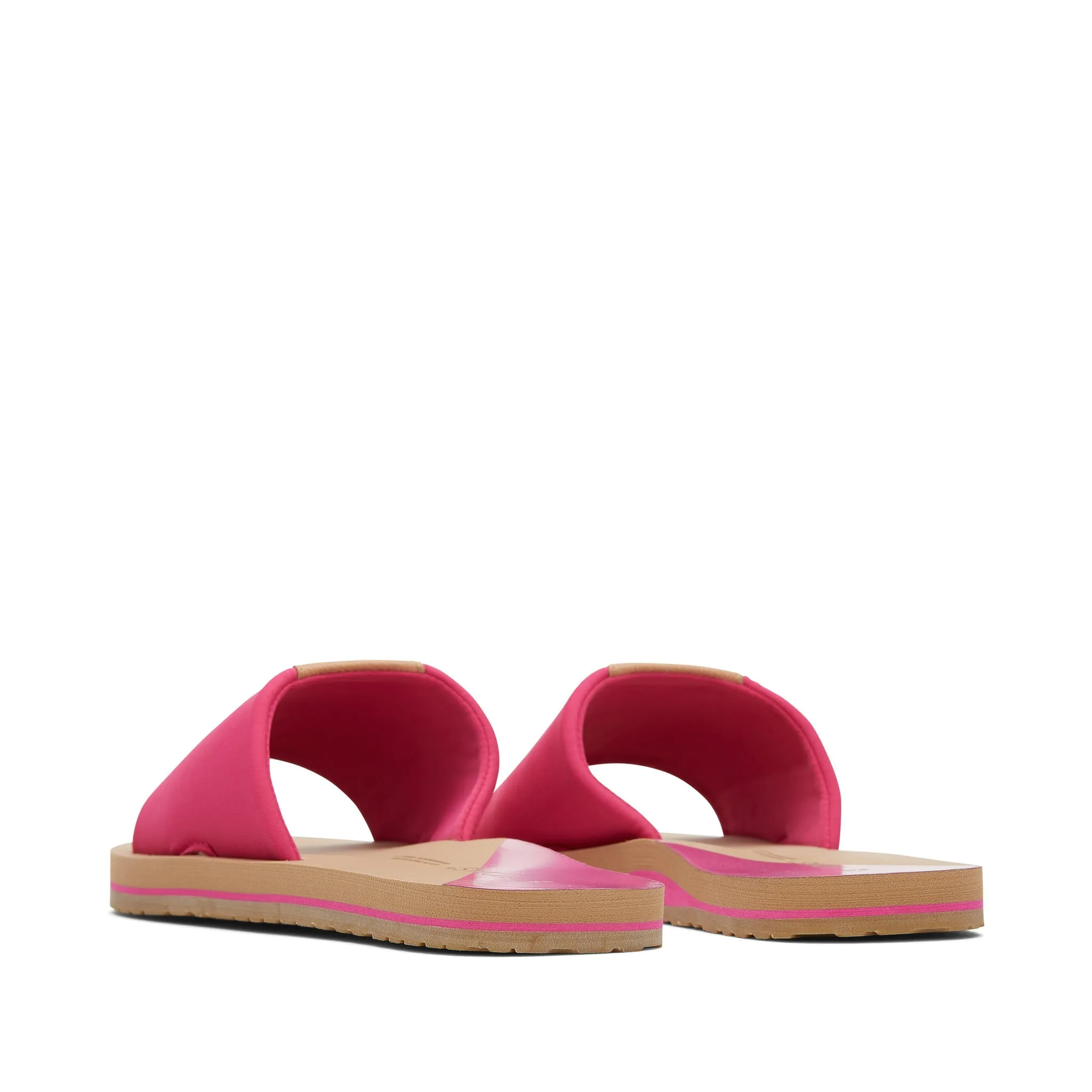 Carly Pink Jersey Slide Sandal