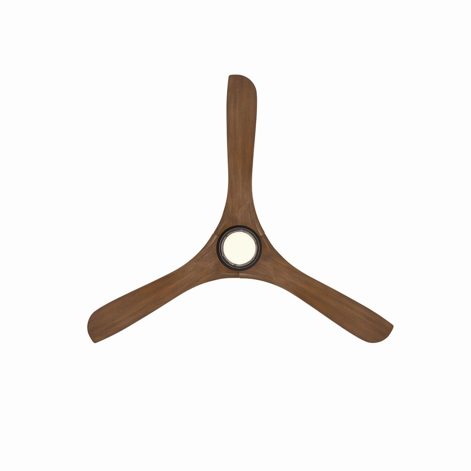 Carve 60"Ceiling Fan Matte Black/Distressed Koa