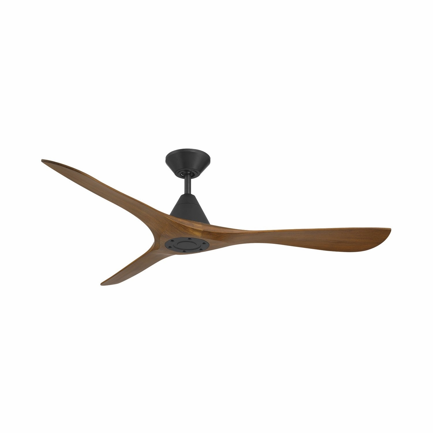 Carve 60"Ceiling Fan Matte Black/Distressed Koa
