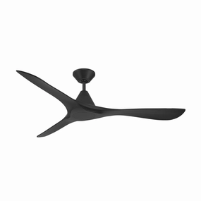 Carve 60"Ceiling Fan Matte Black oscillating electric fans for full room circulation