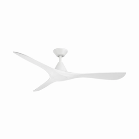 Carve 60"Ceiling Fan Matte White medium electric fans for multi-room use