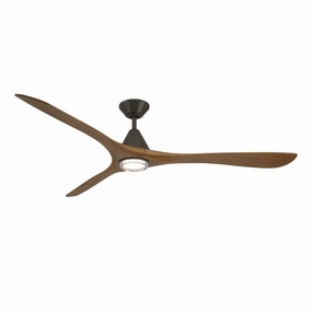 Carve 72"Ceiling Fan Bronze/Distressed Koa adjustable fans for targeted cooling