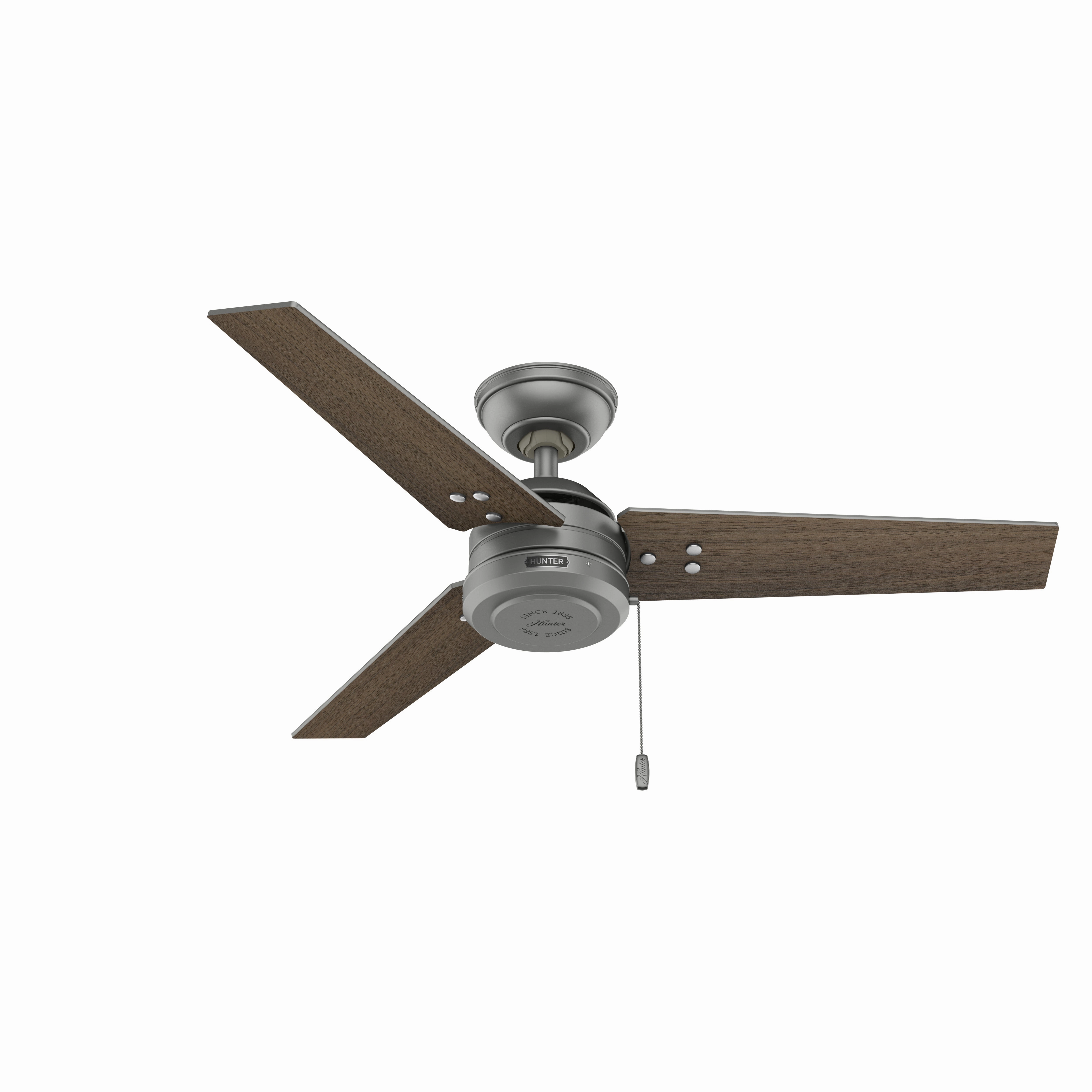 Cassius 44"Ceiling Fan Matte Silver