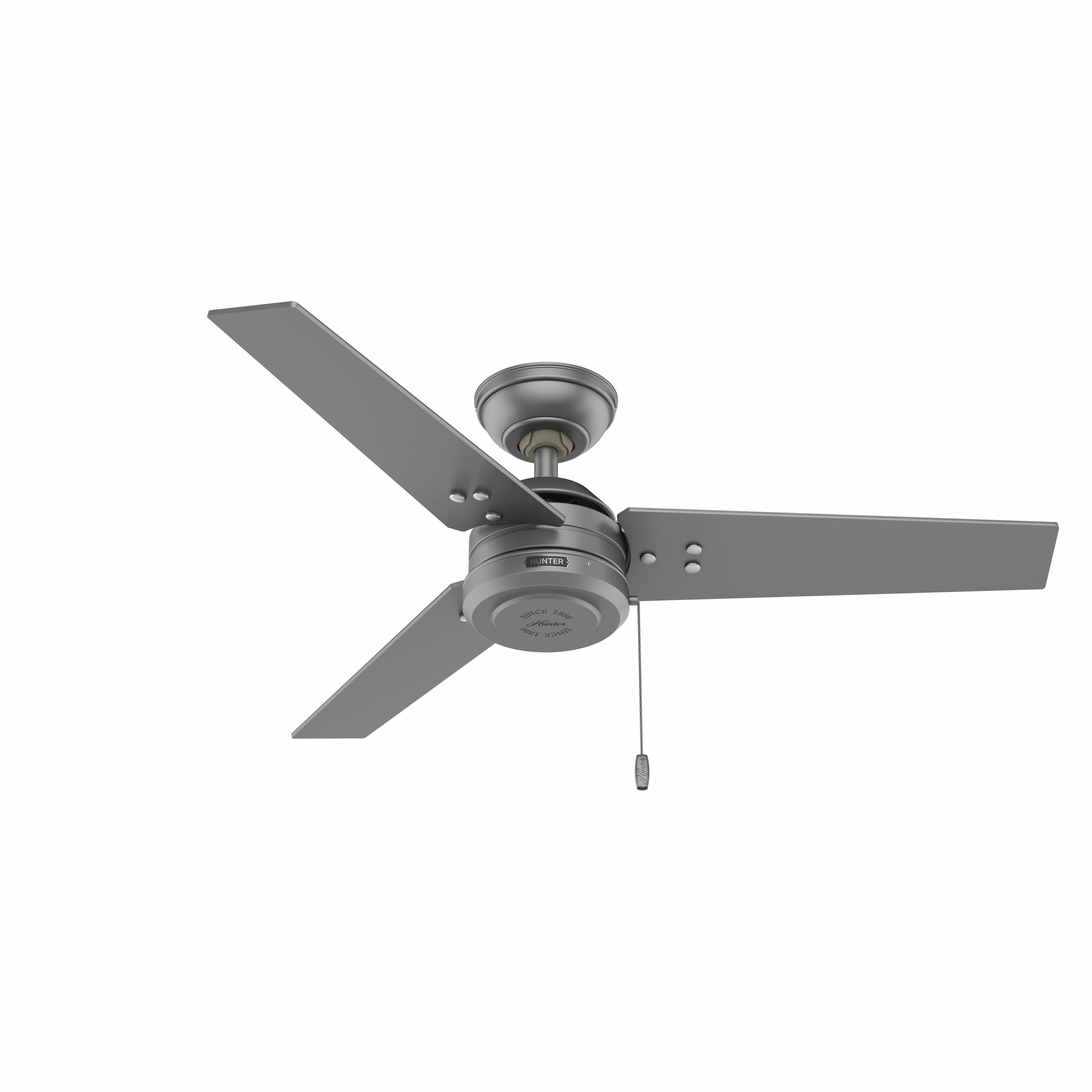 Cassius 44"Ceiling Fan Matte Silver