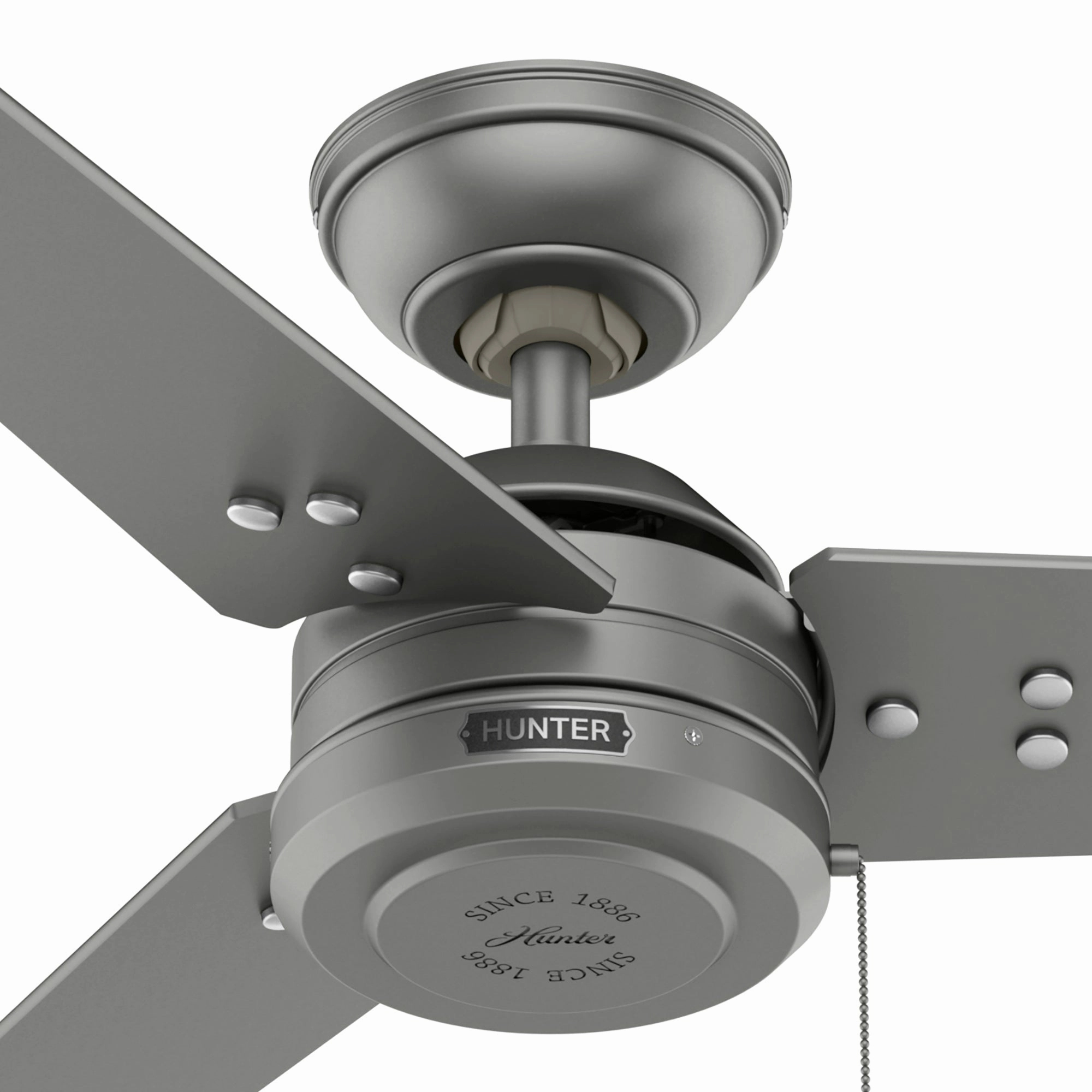 Cassius 44"Ceiling Fan Matte Silver