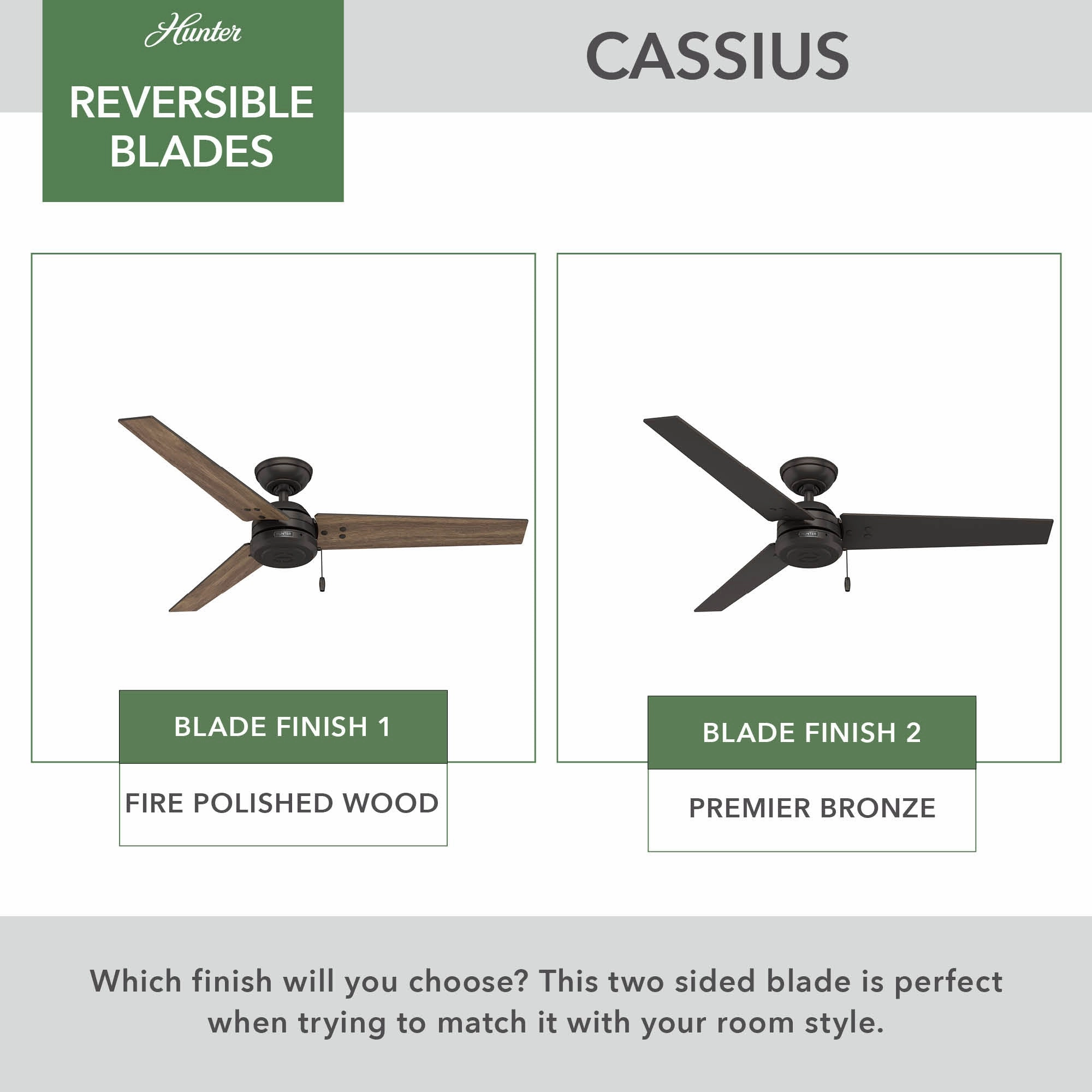 Cassius 52"Ceiling Fan Premier Bronze